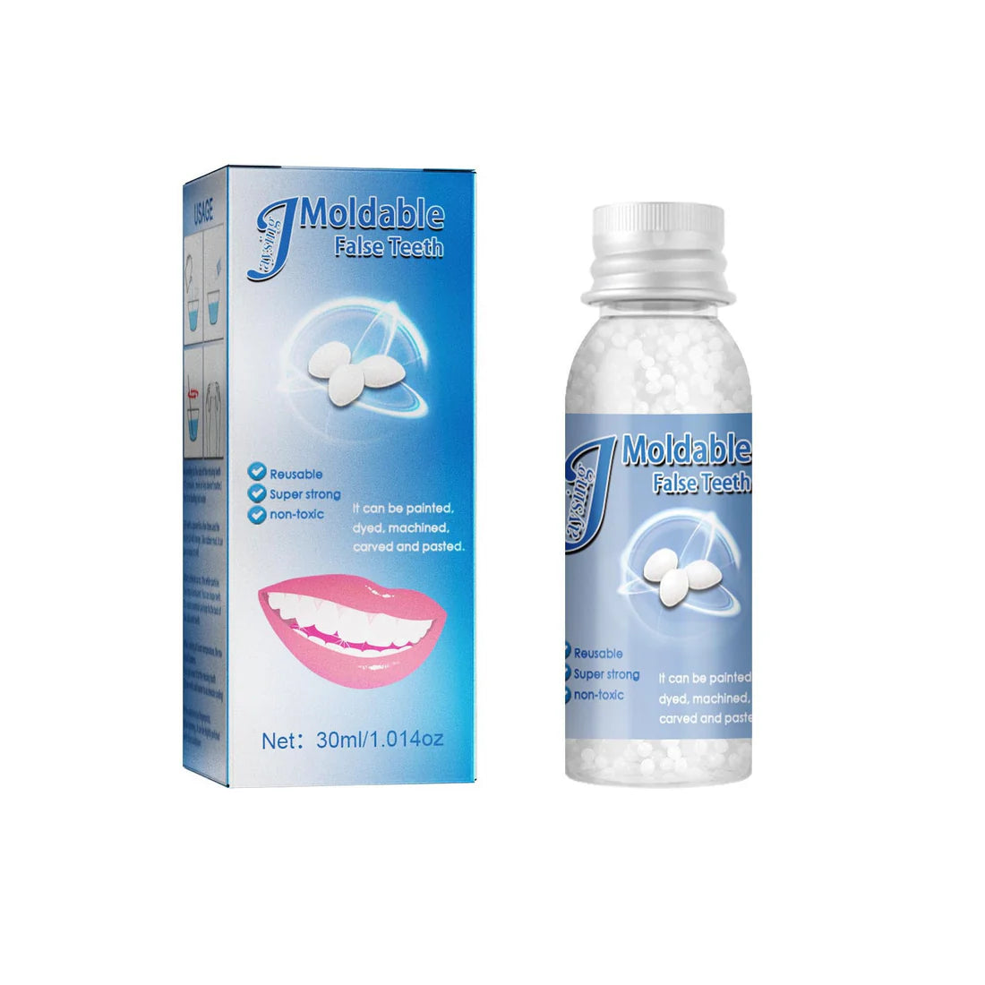 Kit de Dientes Falsos Moldeables